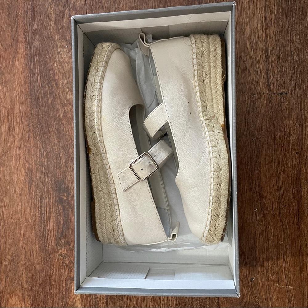 Everlane Mary Jane Espadrille in Bone (6.5)